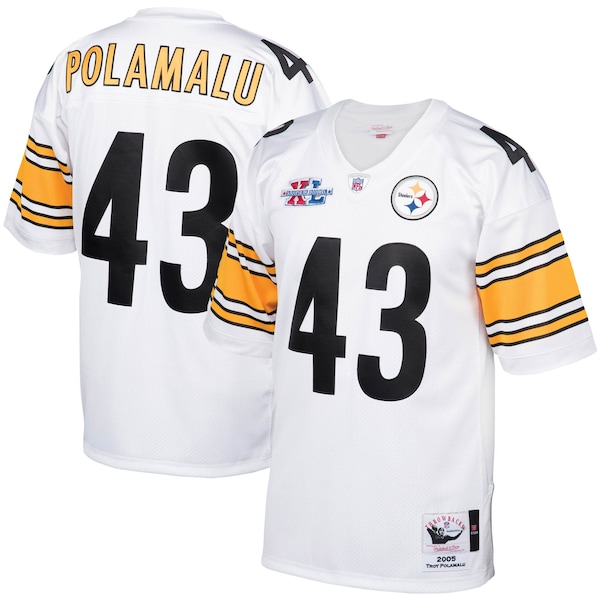 Troy Polamalu Pittsburgh Steelers 2005 Authentic Throwback Retired Player Jersey - White