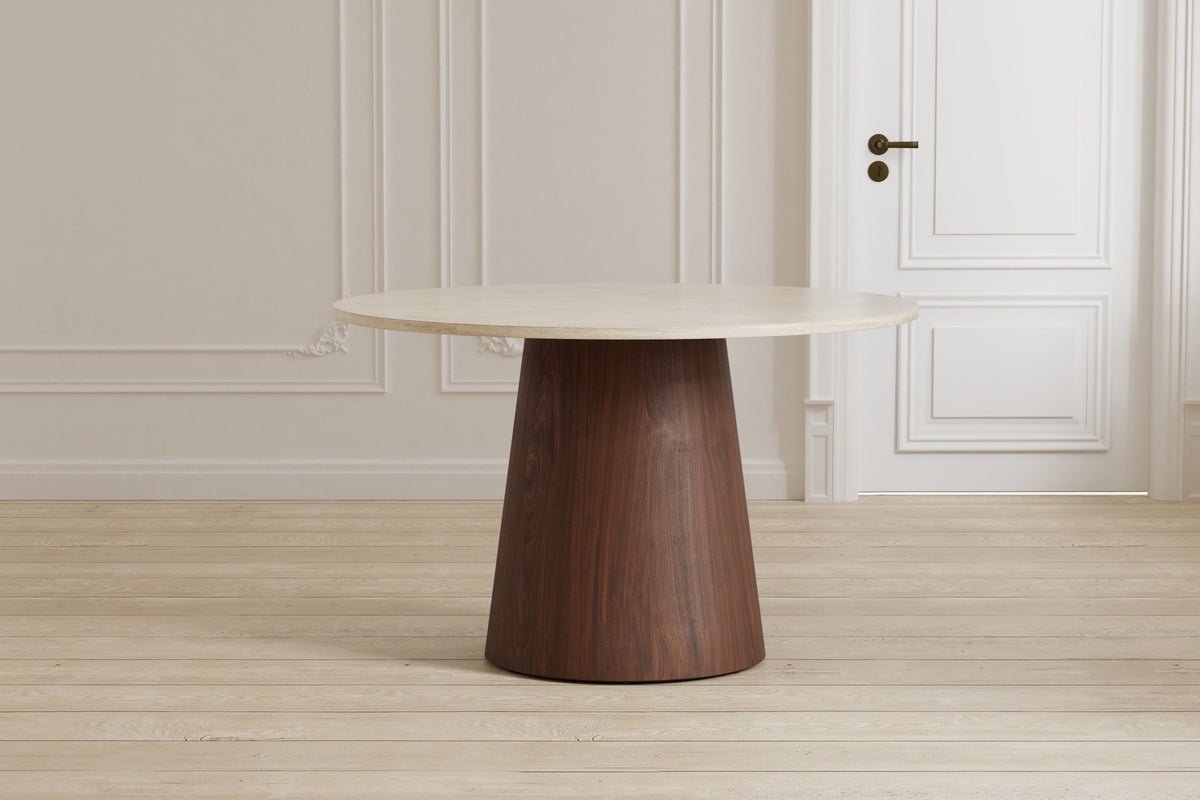 Rebellenclub Lunvik Eetkamertafel - Ø120 - Beige