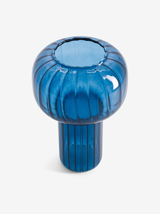 Vase twist bleu m - maison bensimon bleu