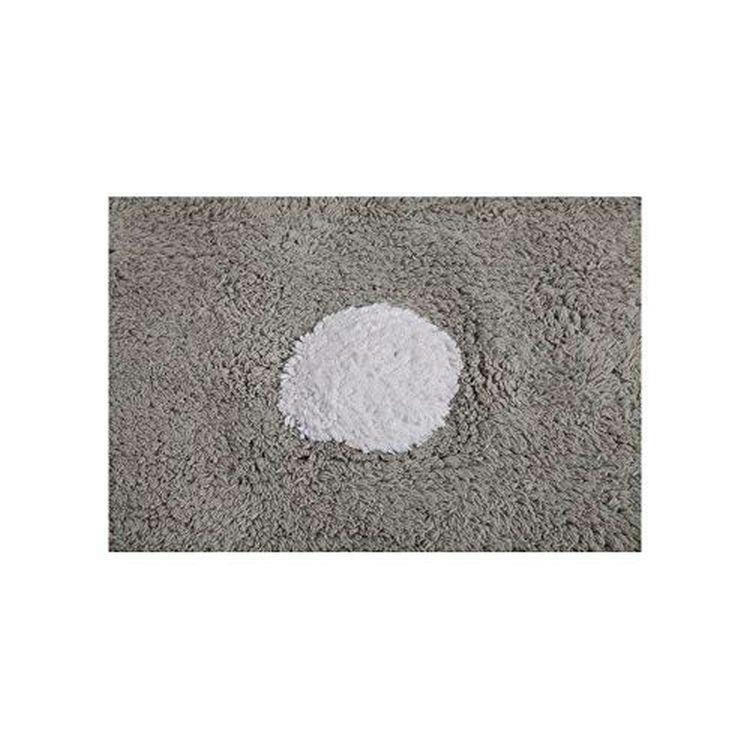 POIS - Tapis coton motif pois gris 120x160