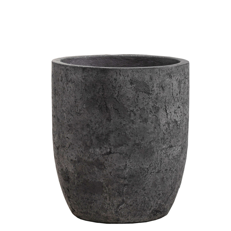 Pot en ciment New Cement gris Ø 34 x 38 cm