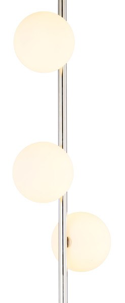 Lampa stojąca FEME nowoczesna nikiel-biały 3xG9x15W IP20 Jupiter