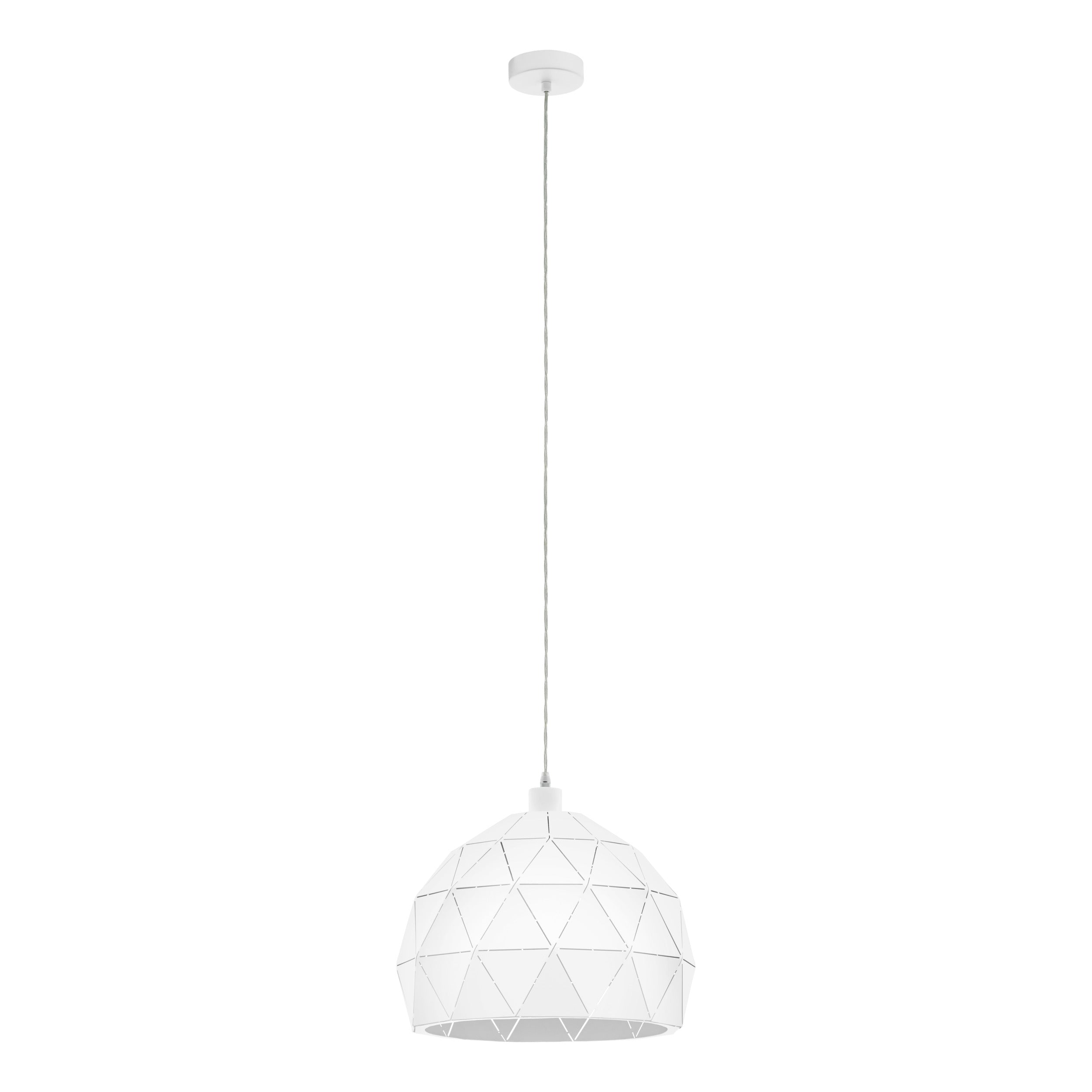 EGLO hanglamp Roccaforte - e27 - ø 40 cm - wit
