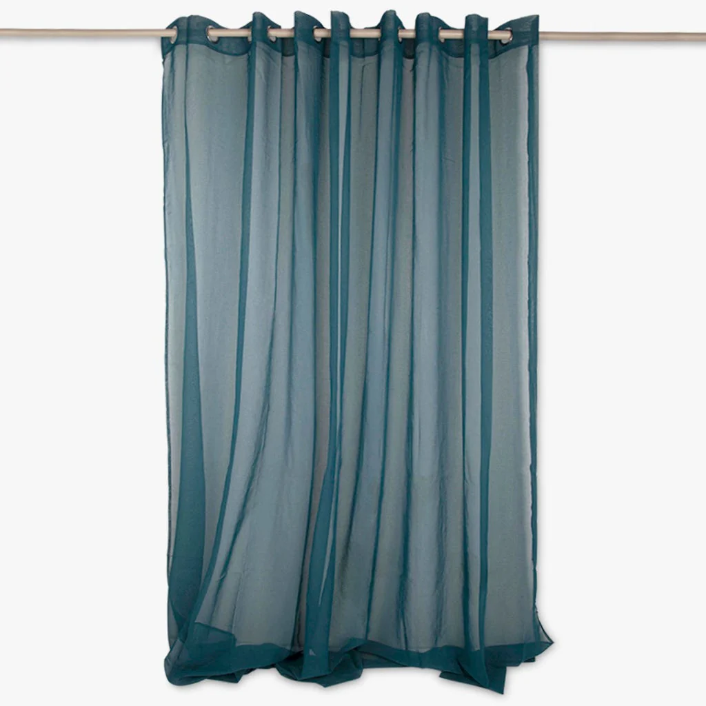 Cortinado Transparente Turquesa Escuro 4EVERYDAY