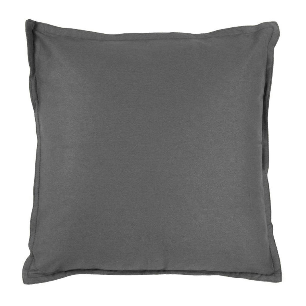 TOILE - Coussin 100% coton gris 40x40