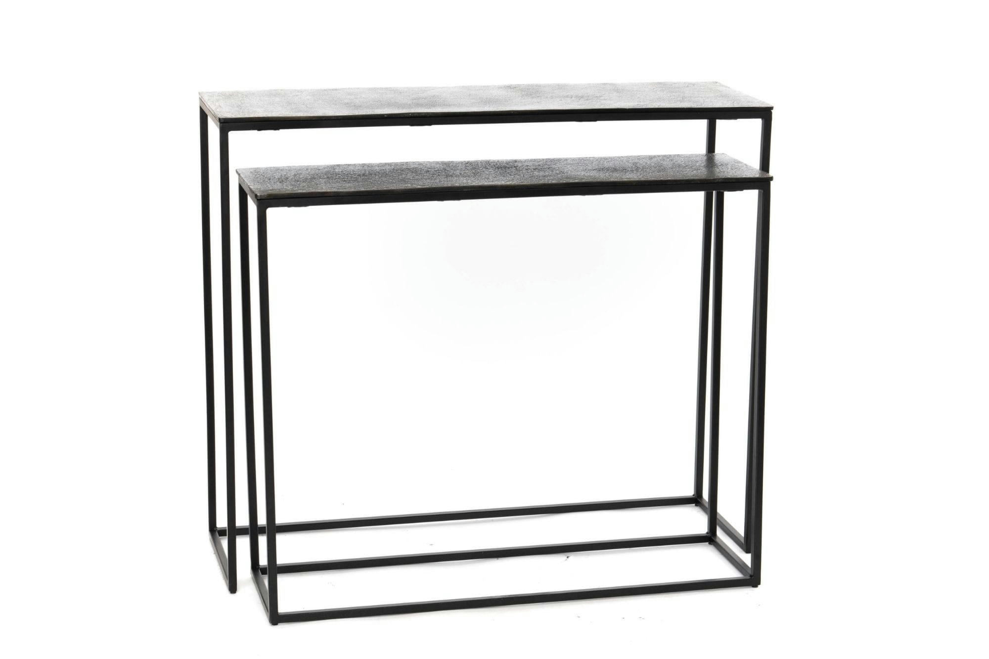 ALLIANCE - Consoles rectangulaires design en fonte L100 (le lot de 2)