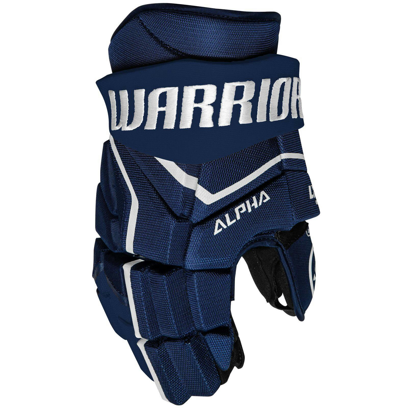 Warrior Alpha LX2 Max Hockey Gloves, Senior, Navy/White, Assorted Sizes