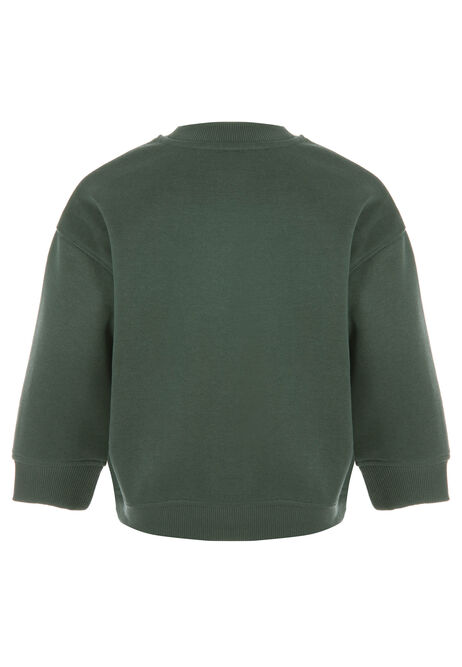 Younger Boys Dark Green Cotton Rich Sweatshirt