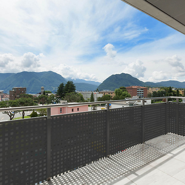 Brise-Vue Balcon Pare Soleil Polyéthylène Gris Anthracite 0,9x5 m Rebecca Mobili