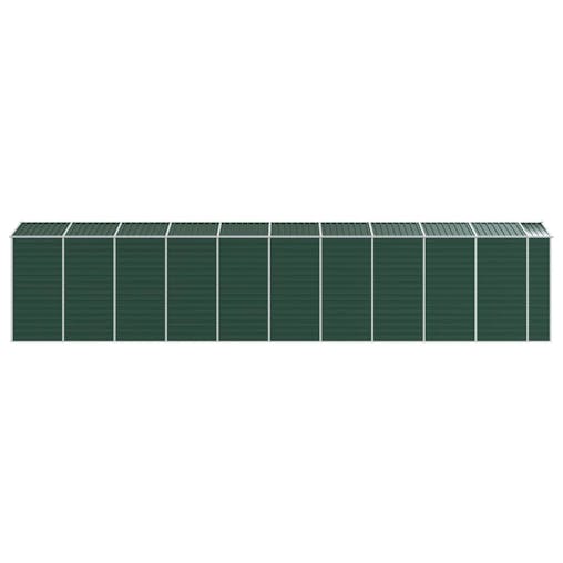 NNEVL Garden Shed Green 191x895x198 cm Galvanised Steel
