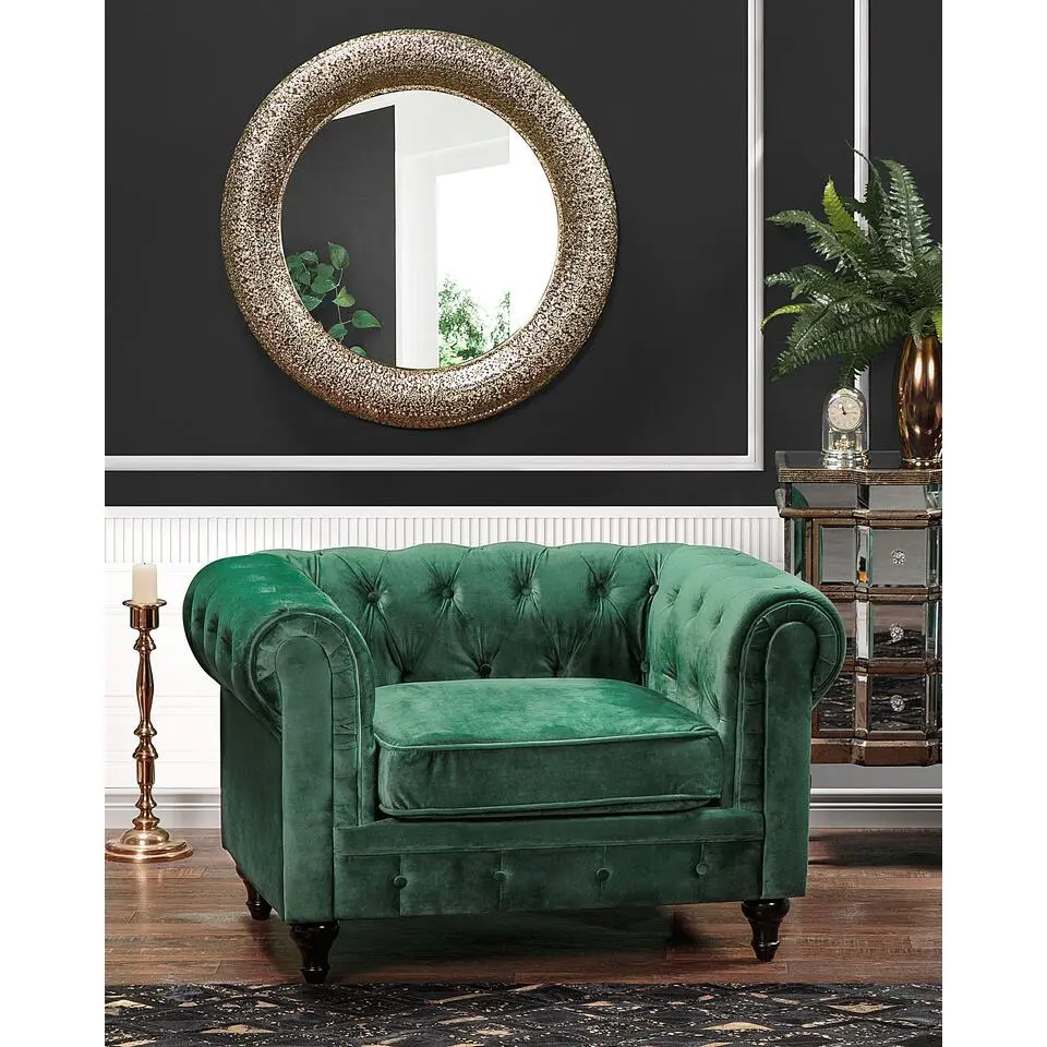 CHESTERFIELD - Chesterfield fauteuil - Groen - Fluweel