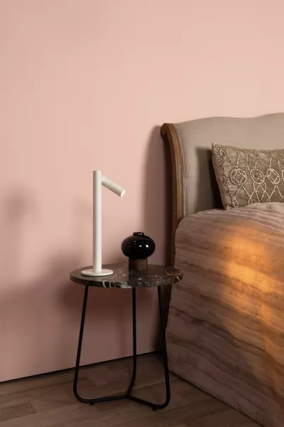 Lampa stołowa akumulatorowa ANTRIM biała LED 2.2W wys:35,8cm Lucide
