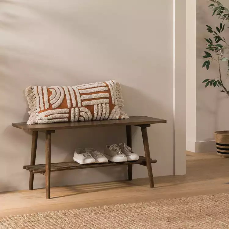 Habitat Swen 1 Shelf Shoe Storage Bench - Walnut