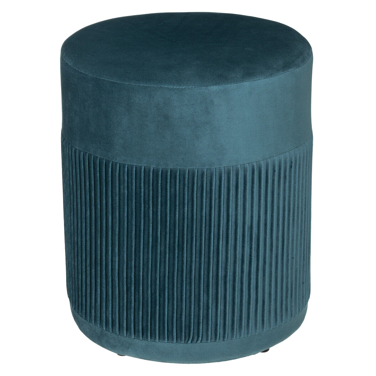 Pufe NOFY azul de veludo