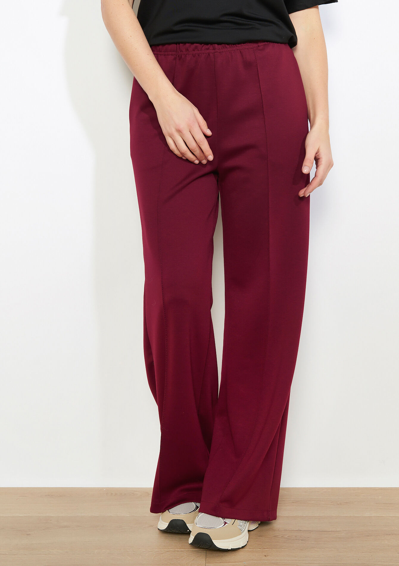 Hoog taille wijde broek