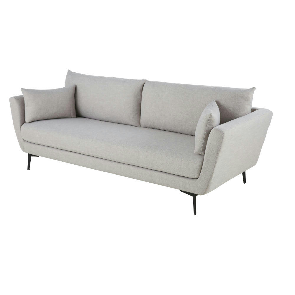 Prague - Canapé 2/3 places gris clair