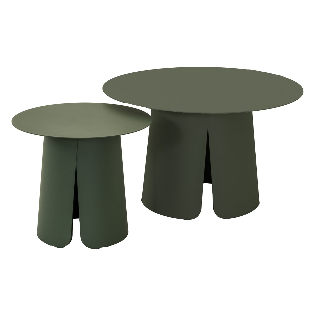 Lesli Living sidetable Oslo - groen - Ø45x39cm