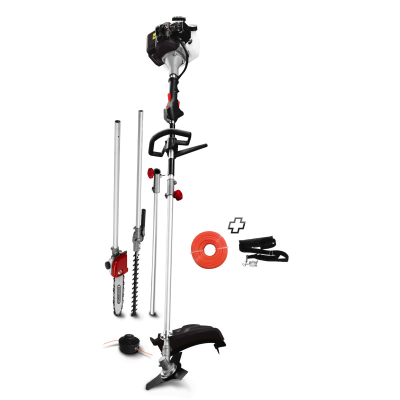 Débroussailleuse thermique 4-en-1 DCBT33XTOR40M-4IN1 33 cc ELEM GARDEN TECHNIC