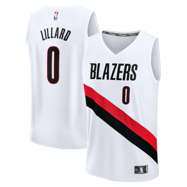 Damian Lillard Portland Trail Blazers  Fast Break Replica Jersey - White - Association Edition