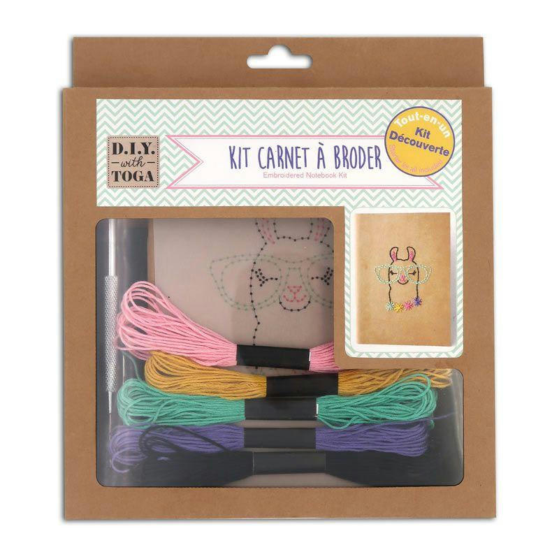 LAMA - Kit carnet à broder lama