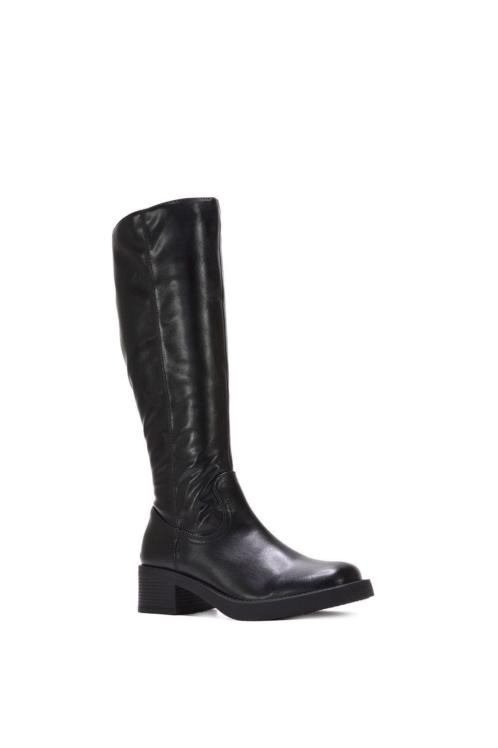 XY London Nyx' Knee High Equestrian Style Biker Riding Boots
