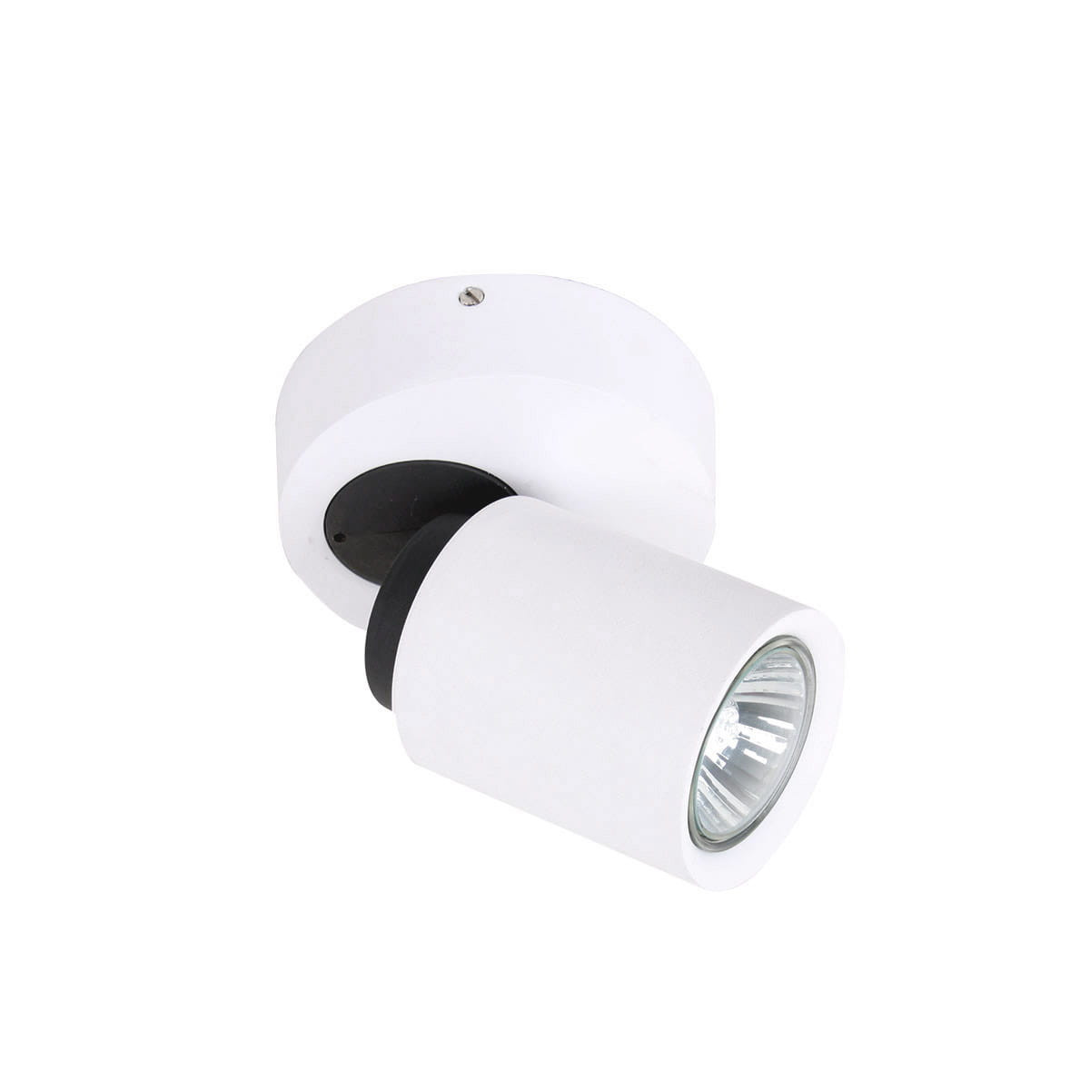 Kinkiet biało-czarny LUCIEN 1xGU10x35W wym:12x10x14cm IP20 Italux