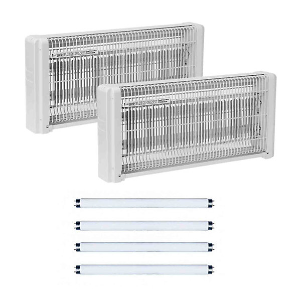 Pack2x Destructeurs d'insectes Electrique 30W Anti-Moustique   4 tubes ELECTRIS