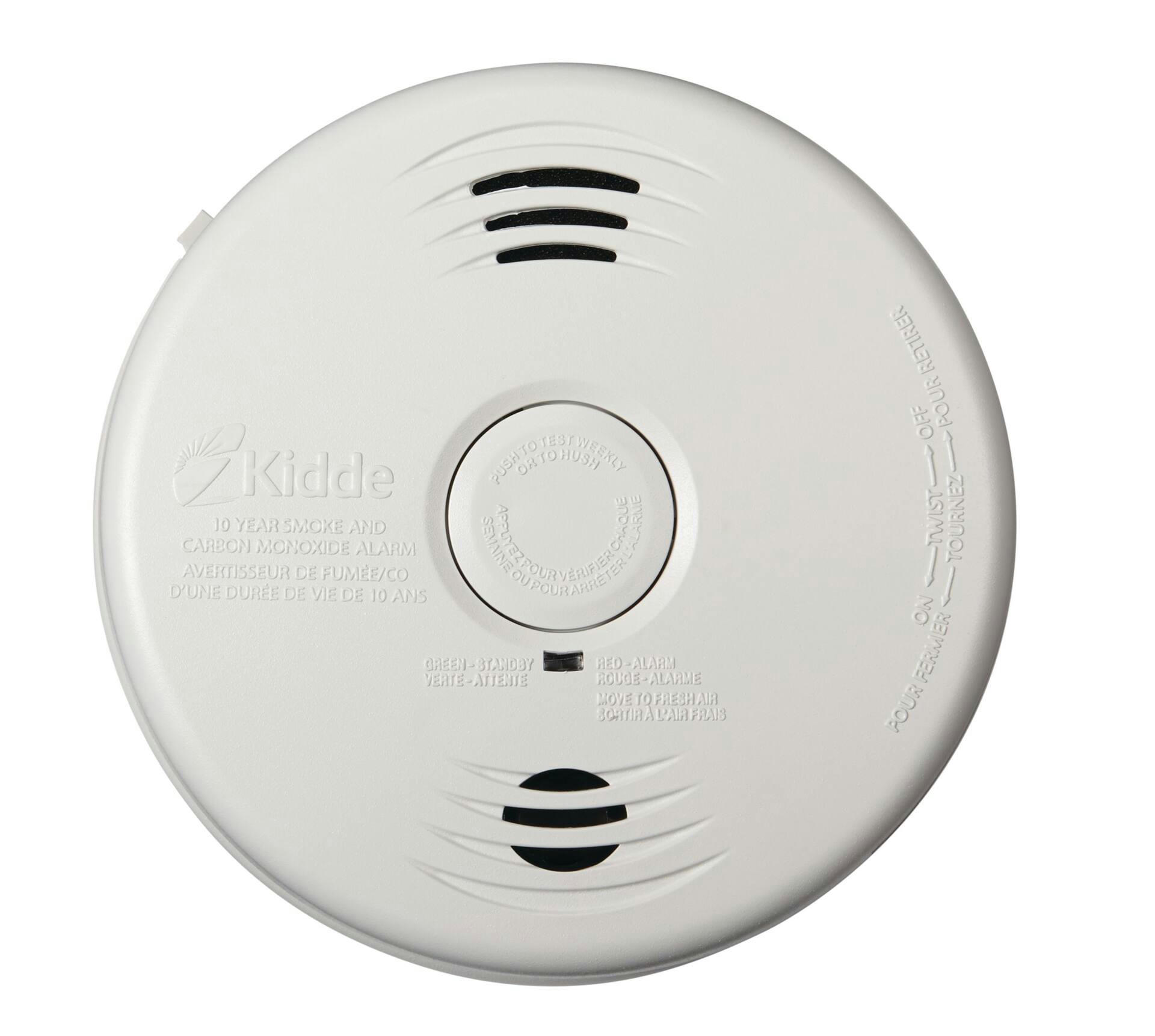 Kidde Worry-Free 120V Hardwired Talking Smoke and Carbon Monoxide (CO) Alarm With 10-Year Sealed Battery
