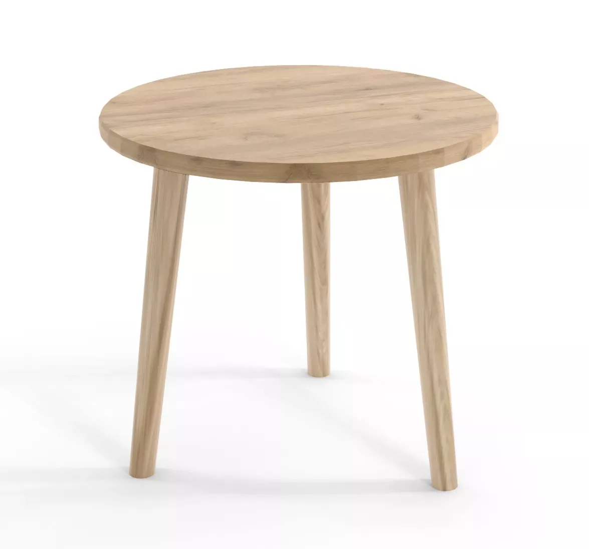 Stolik kawowy LEBEL 67x67 dąb craft złoty