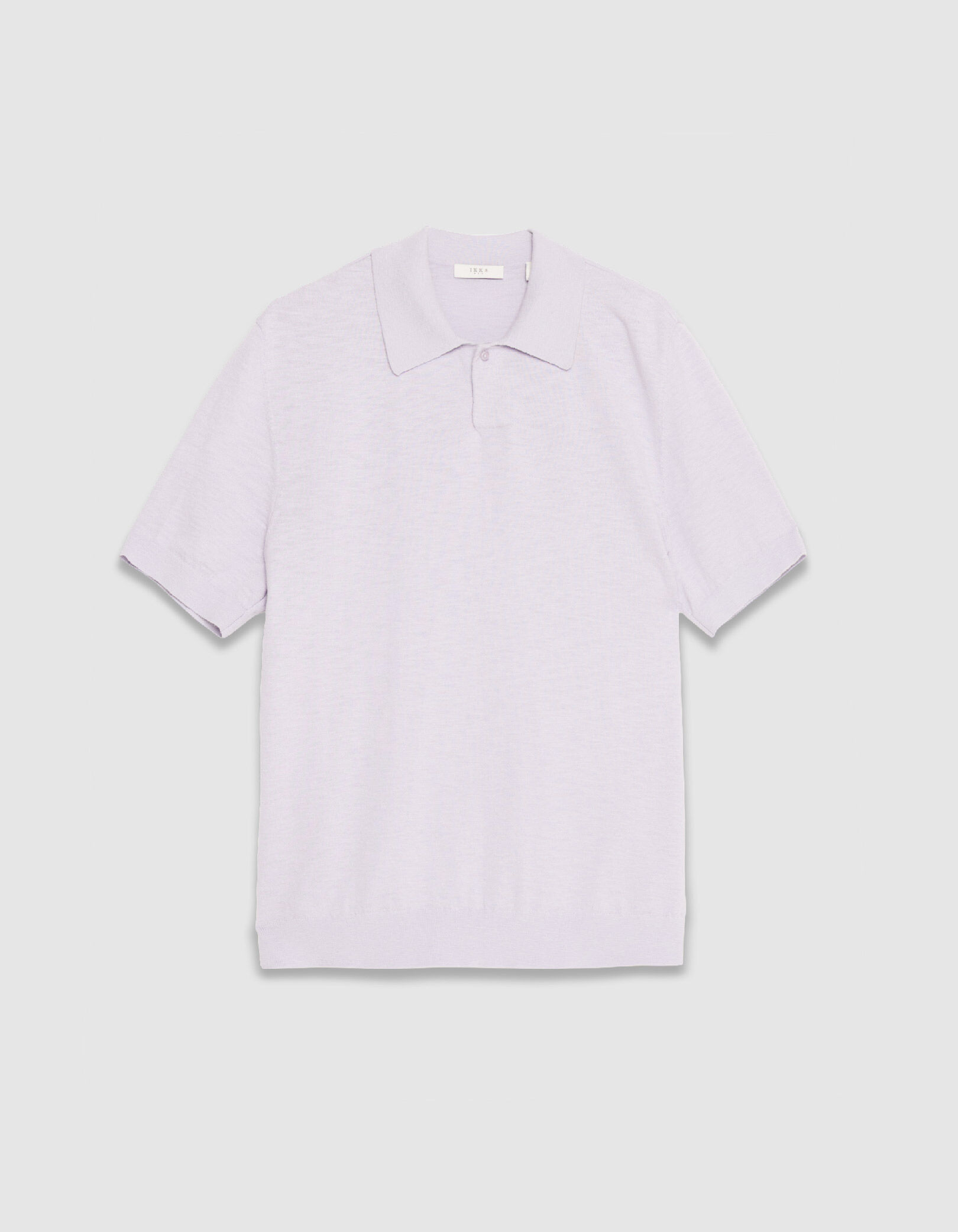 Polo manches courtes vert maille flammée Homme