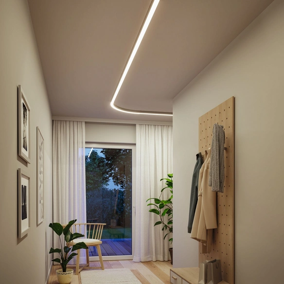 Lichtleiste »Linion«, 13 W, 24 V, chromfarben, 3000 K, warmweiß