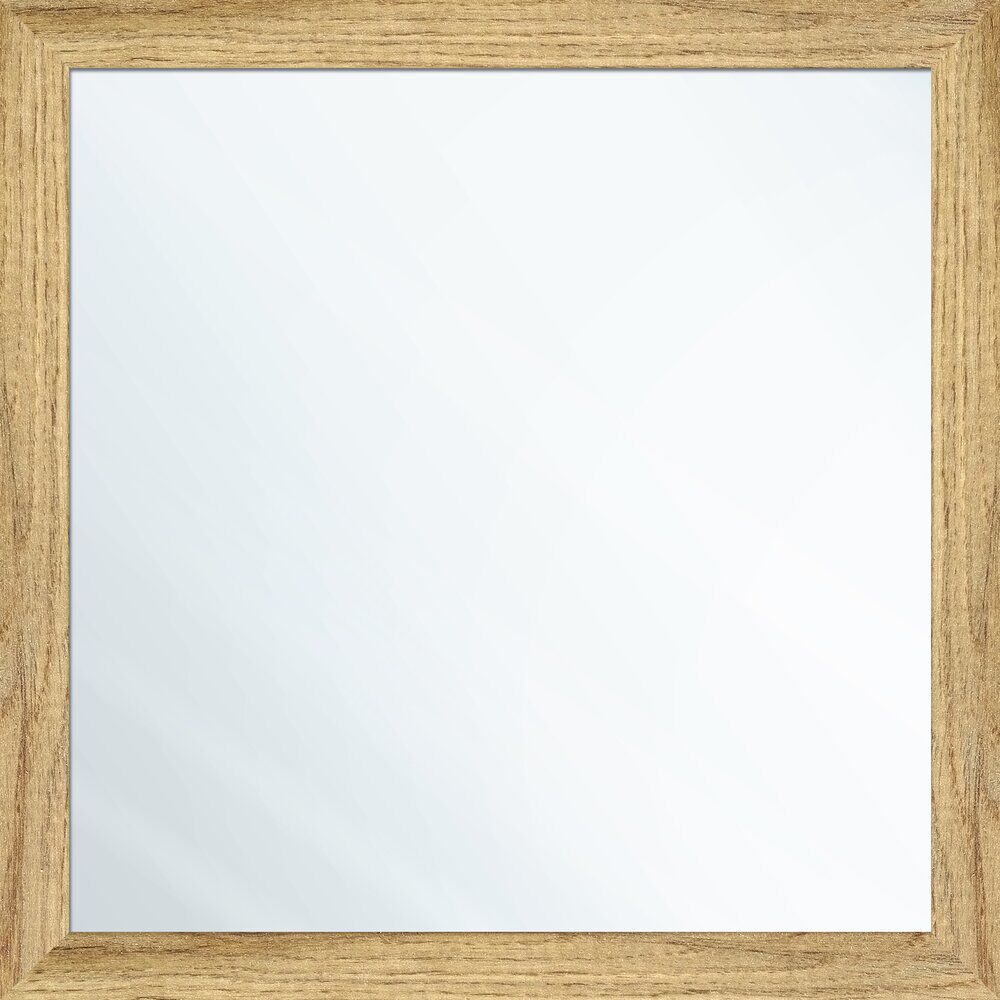Miroir carré x3 en bois 22x22cm