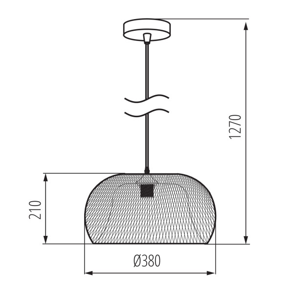 Lampa wisząca LL WERNIC LAMP01 E27 66647 LightLogic boho lekka ciepły brąz