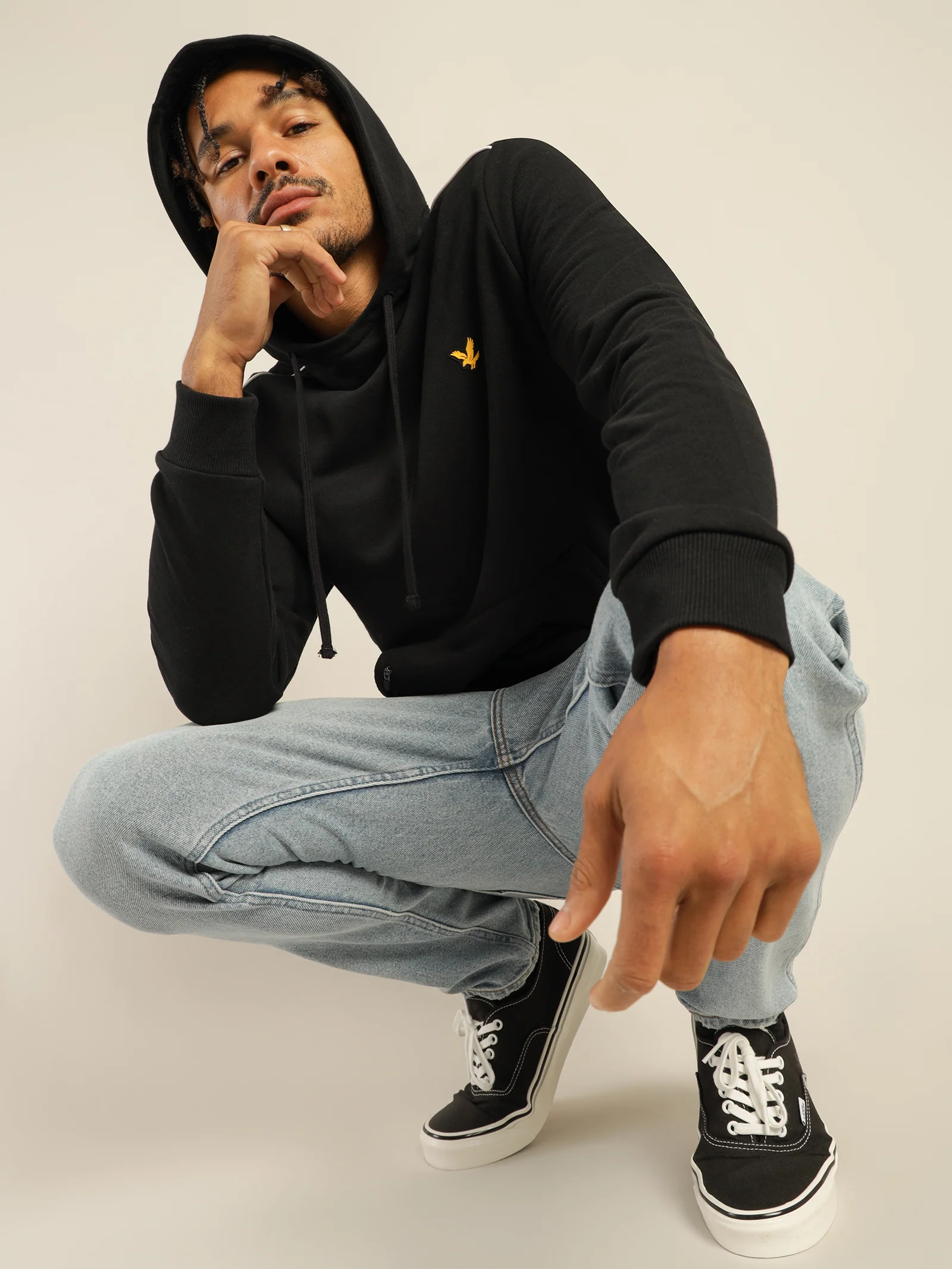 Hoodie With Contrast Piping