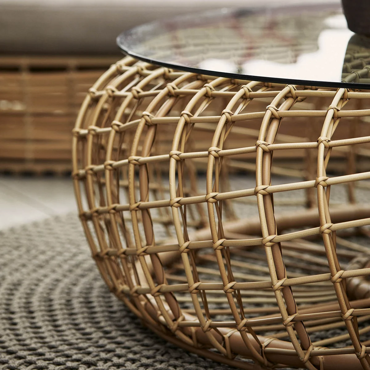 Cane-line - Nest Hocker / Beistelltisch Outdoor
