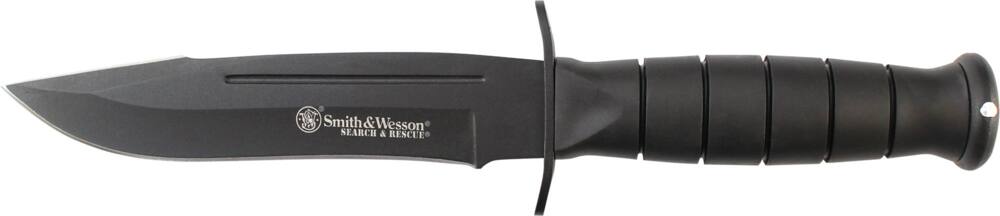 Smith & Wesson Bowie Blade Hunting Knife w/ Sheath, 6-in
