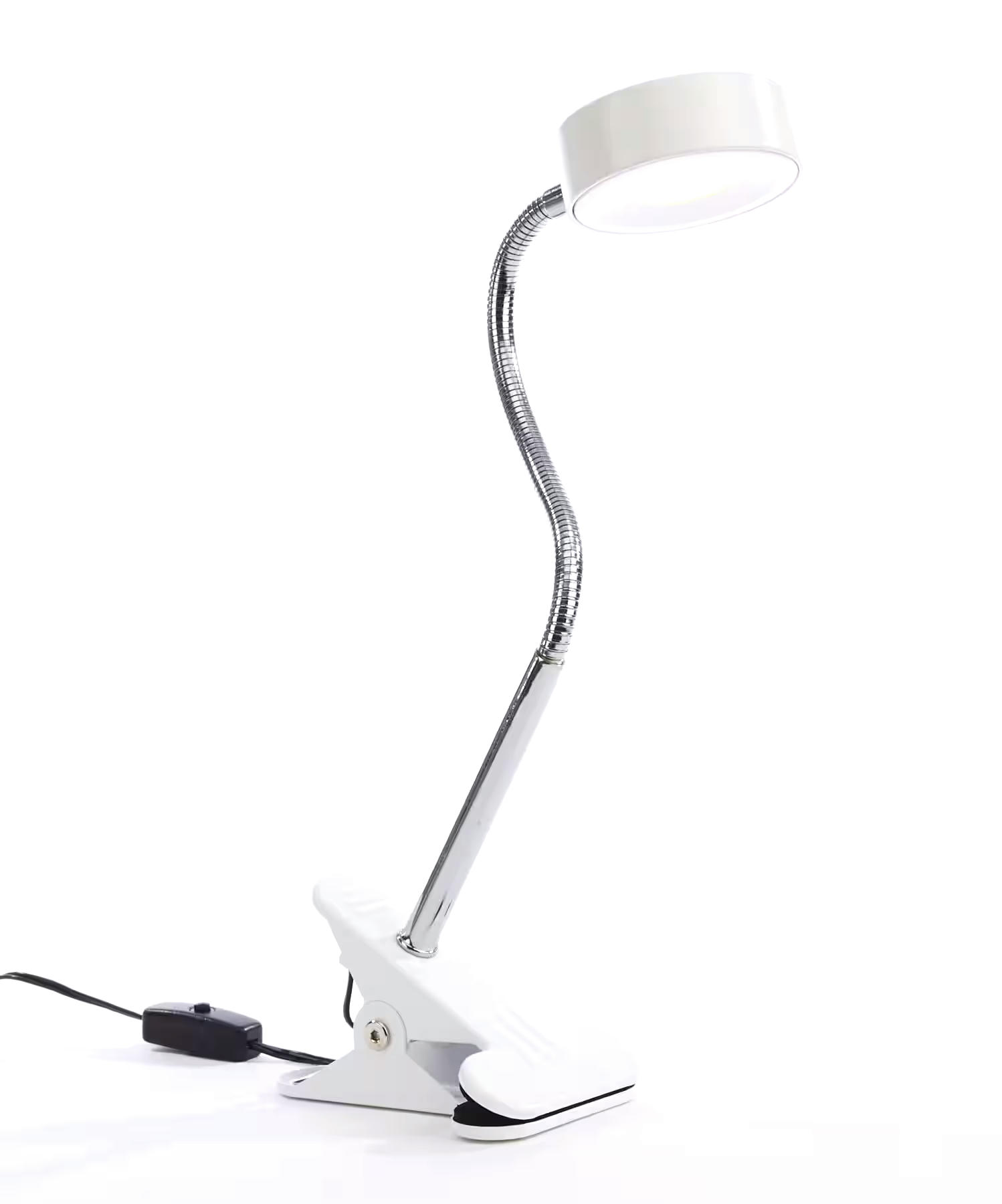 NOMA LED Clip-On Desk Lamp, 15.45-in, White
