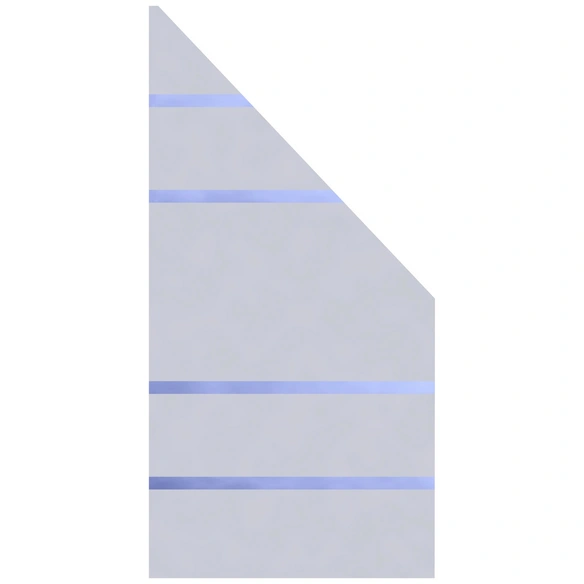 Abschlusselement »System GLAS ALPHA«, Glas, HxL: 180 x 90 cm cm