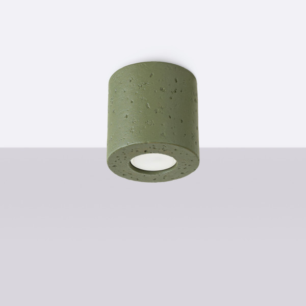 Plafon ORBIS beton zielona oliwka