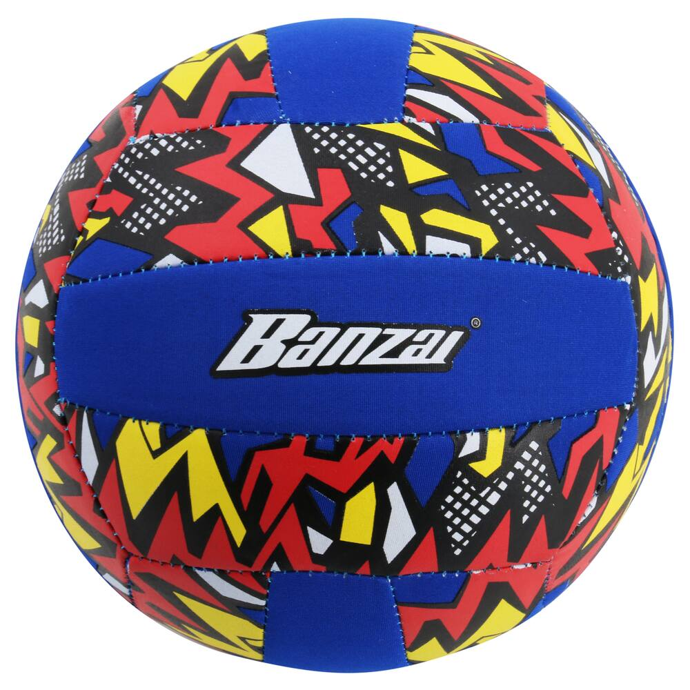 Banzai Aqua Inflatable Wet or Dry Volley Ball, Assorted Colours