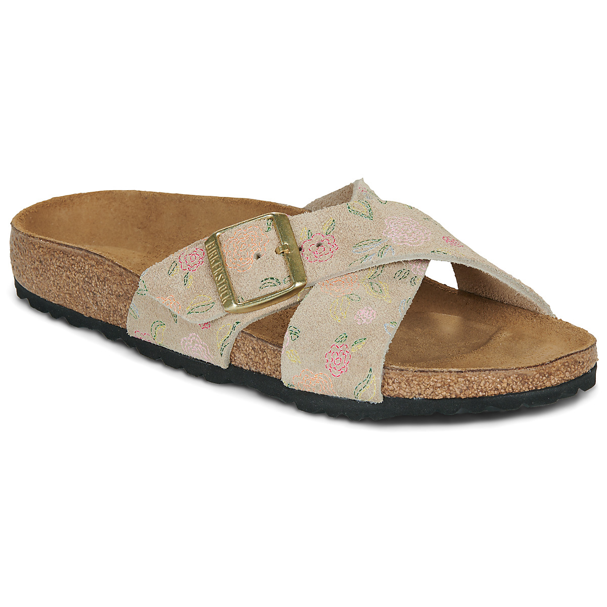 BIRKENSTOCK - Siena - Suede / Beige / Flower / Print