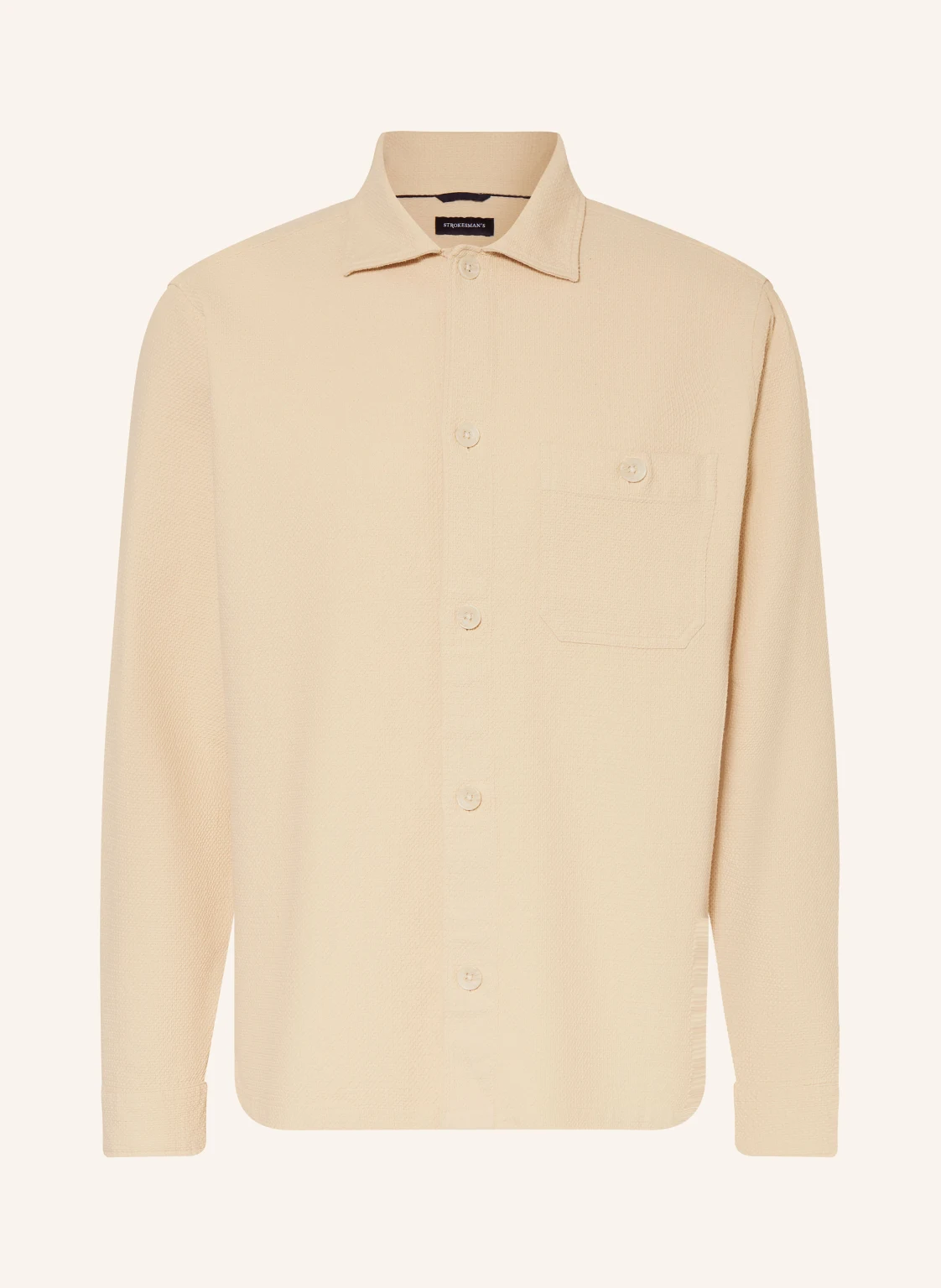 STROKESMAN'S Piqué-Hemd Comfort Fit
