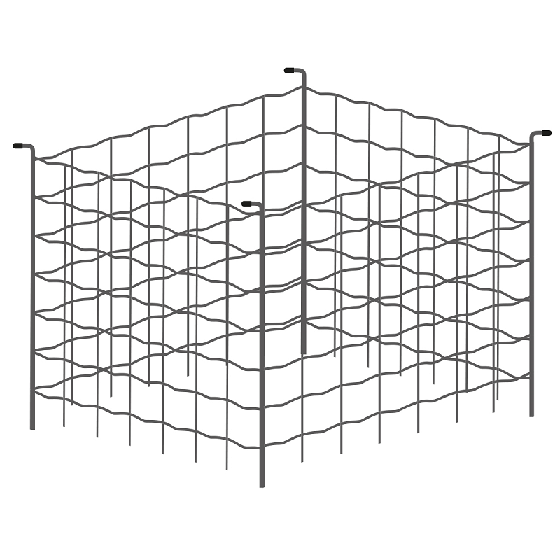 Silo à compost 80 x 80 cm vert GIARDINO
