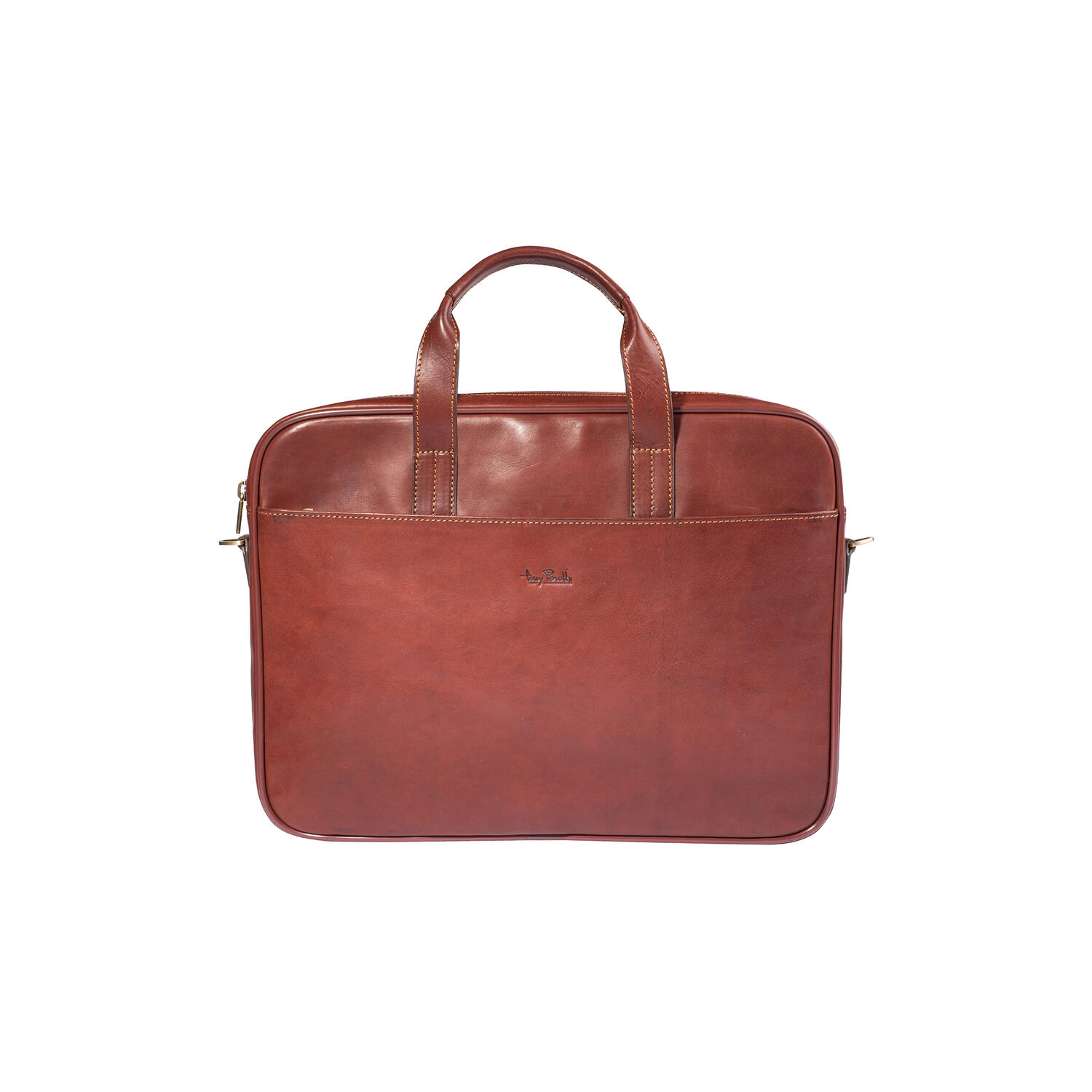 1 Compartment Laptop Bag, dark brown