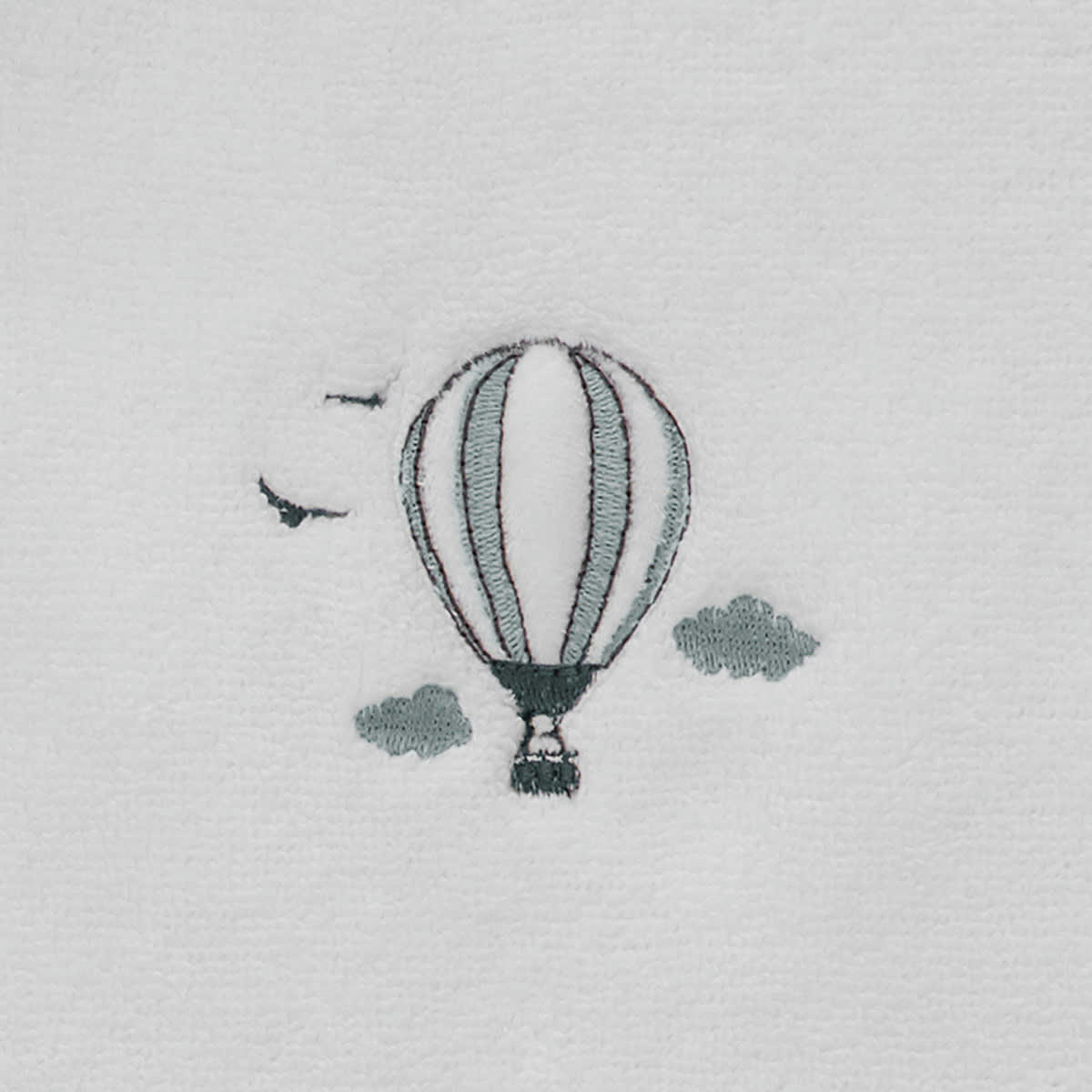 BABY SOFT BALLON - Poncho de bain enfant en coton peigné  blanc Taille unique (4 - 8 ans)