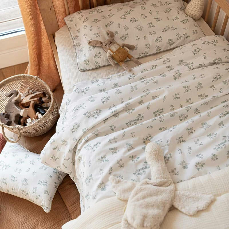 COTON BIO FIGUIER - Taie oreiller coton bio imprimé figuier (65 x 65cm)