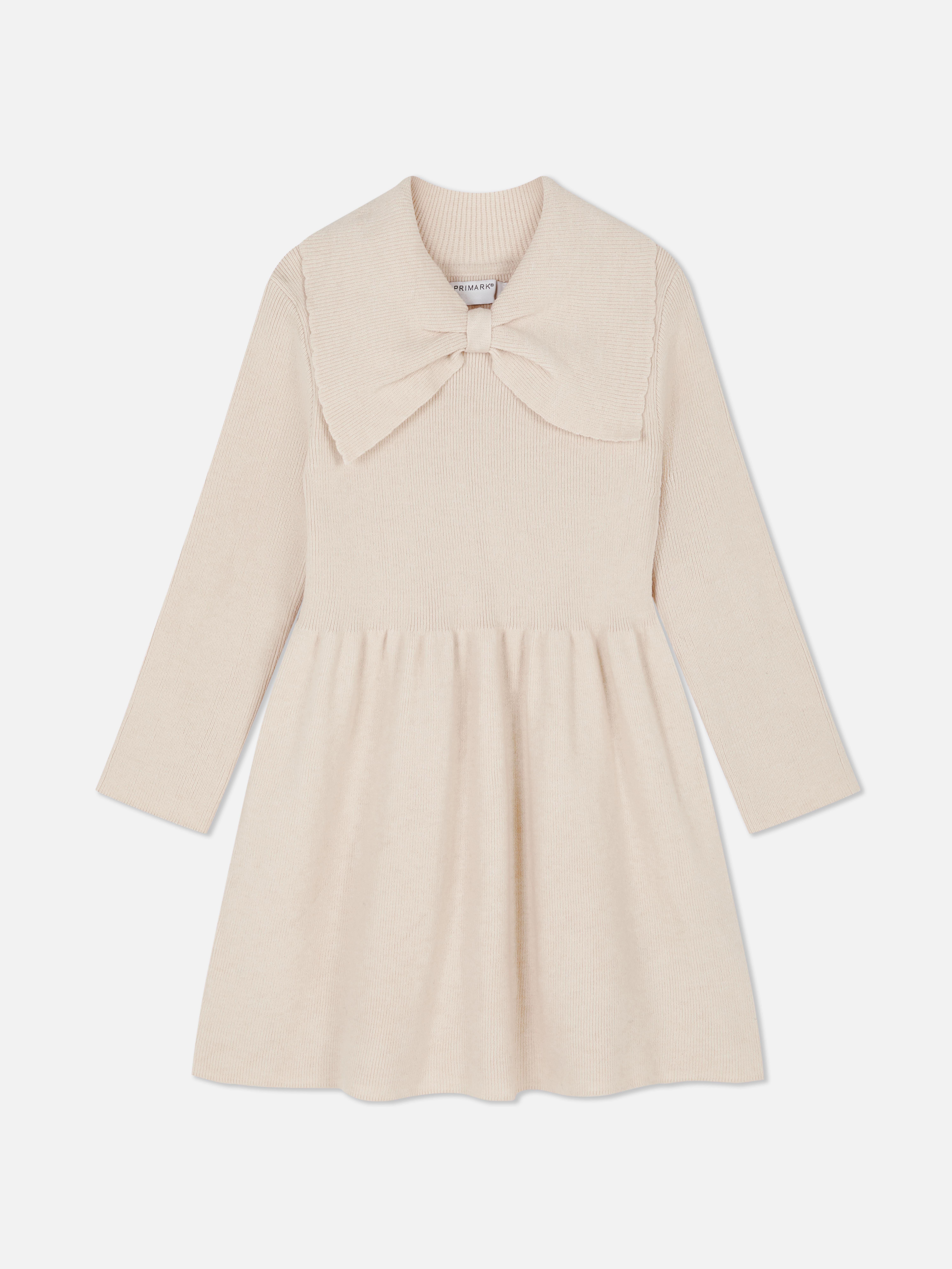 1.5-8yrs | Bow Collared Sweater Dress