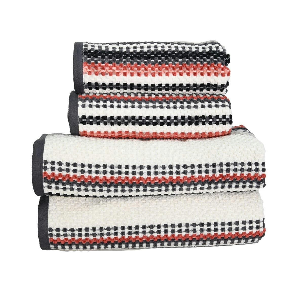 LEVANTO - Ensemble de bain 4 pièces  terracota