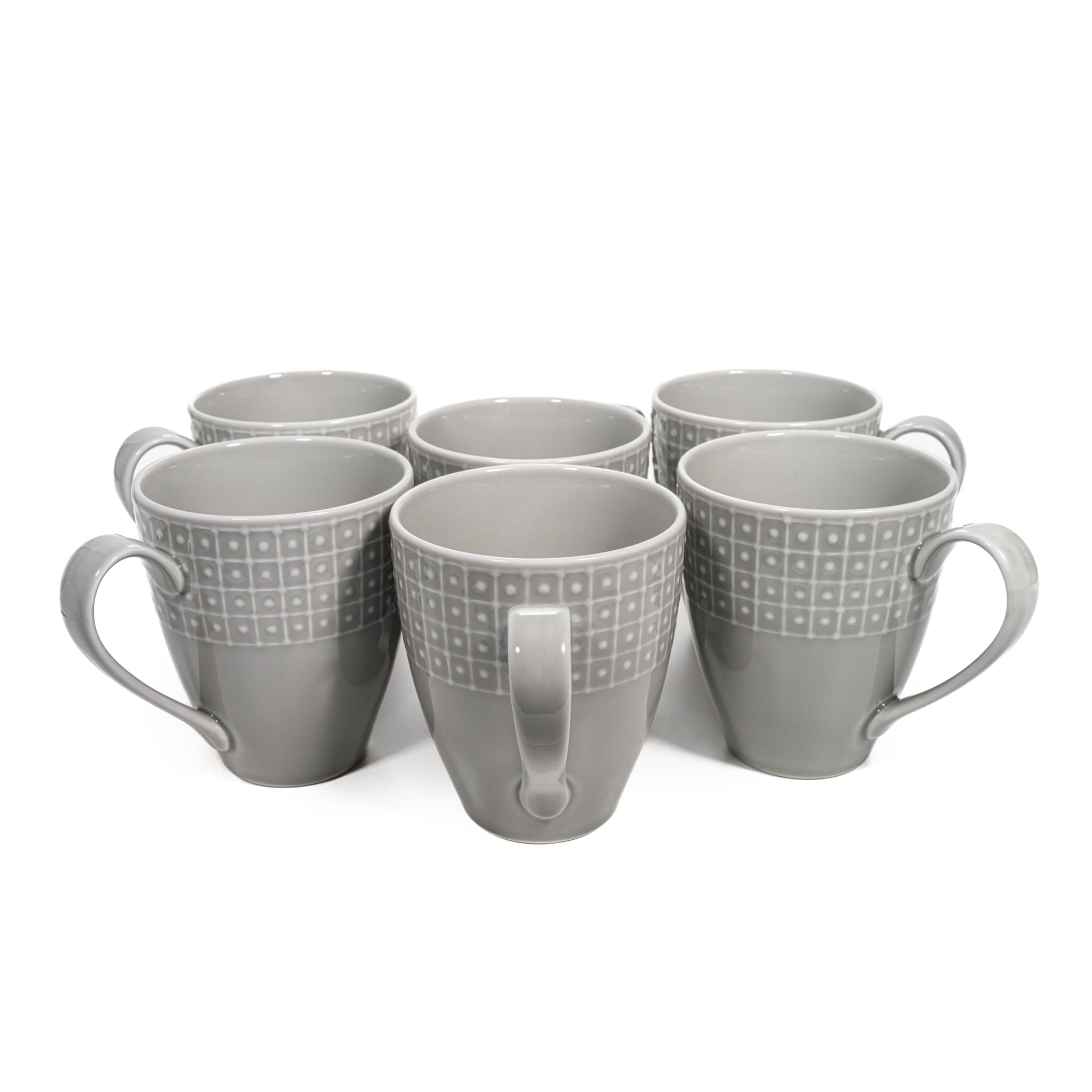Cloud Porcelain Mugs, Set of 6