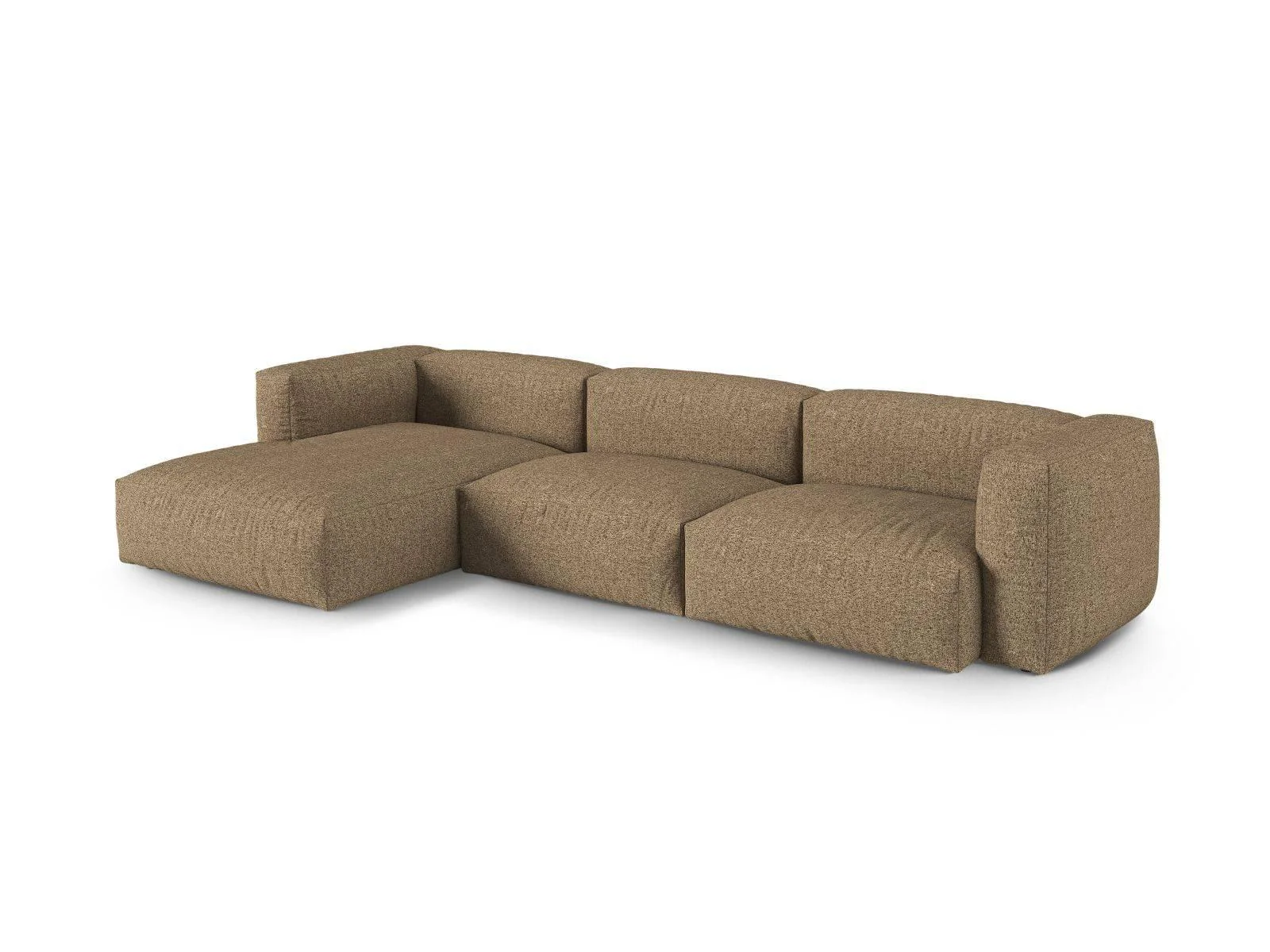 Modulaire hoekbank Martina links bouclé